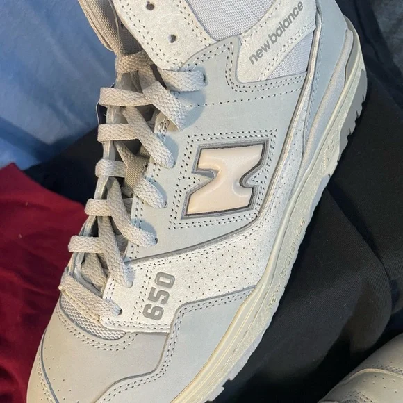 New Balance 650 R Mid Light Aluminum Rain Cloud size 10.5